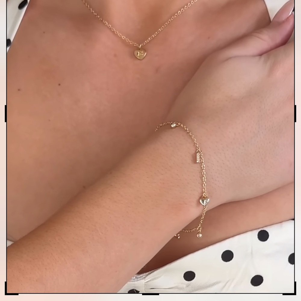 COACH Gold Heart Bracelet
